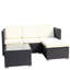 Pe Patio Furniture: 5 With Comfortable Beige Cushions Delightful: 5, Cushions, Coffee Table