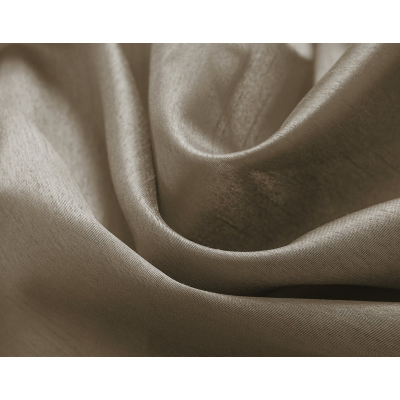 Mattingly Faux Silk Semi-Sheer Grommet Window Curtain Panel, Taupe, 54" W x 95" L