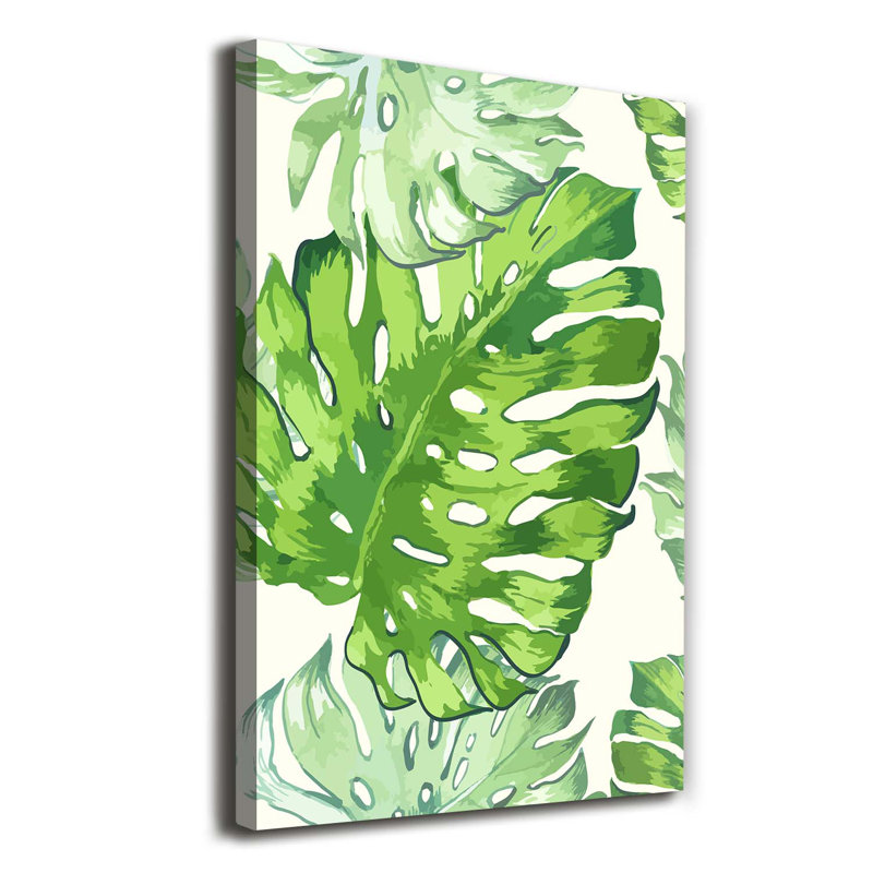 Tropical Leaves - Wrapped Canvas Print
