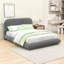 Lit plateforme tapissier avec tête de lit Cozy Chic-175052467-175052464