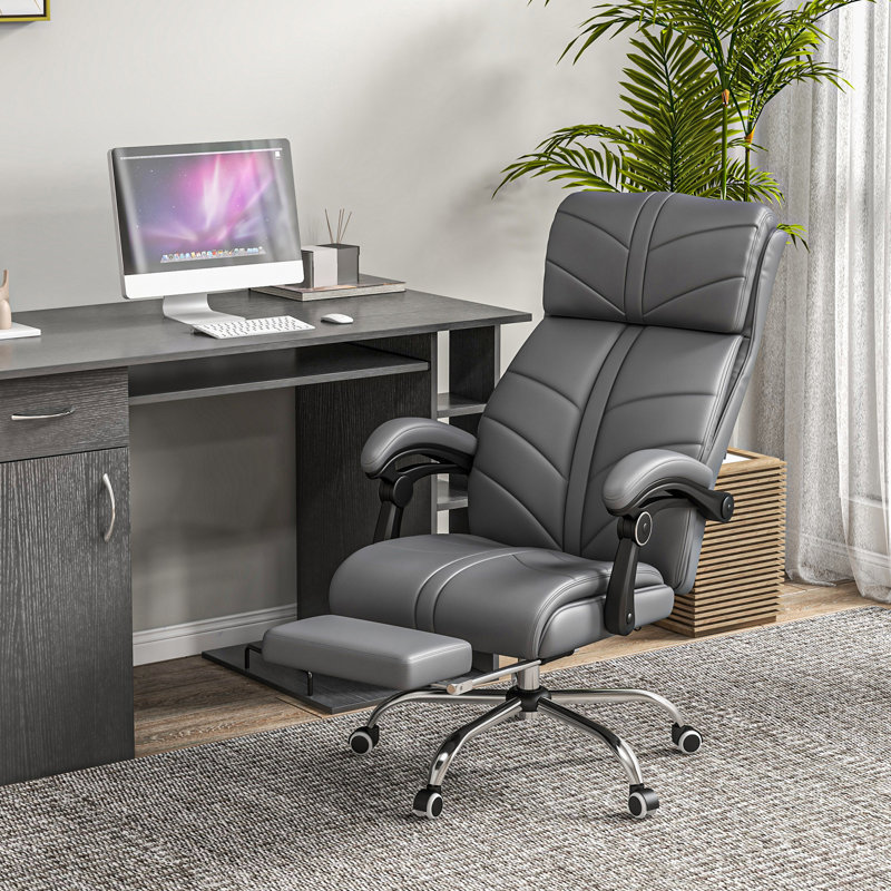 Chaise de bureau Myisha, Gris