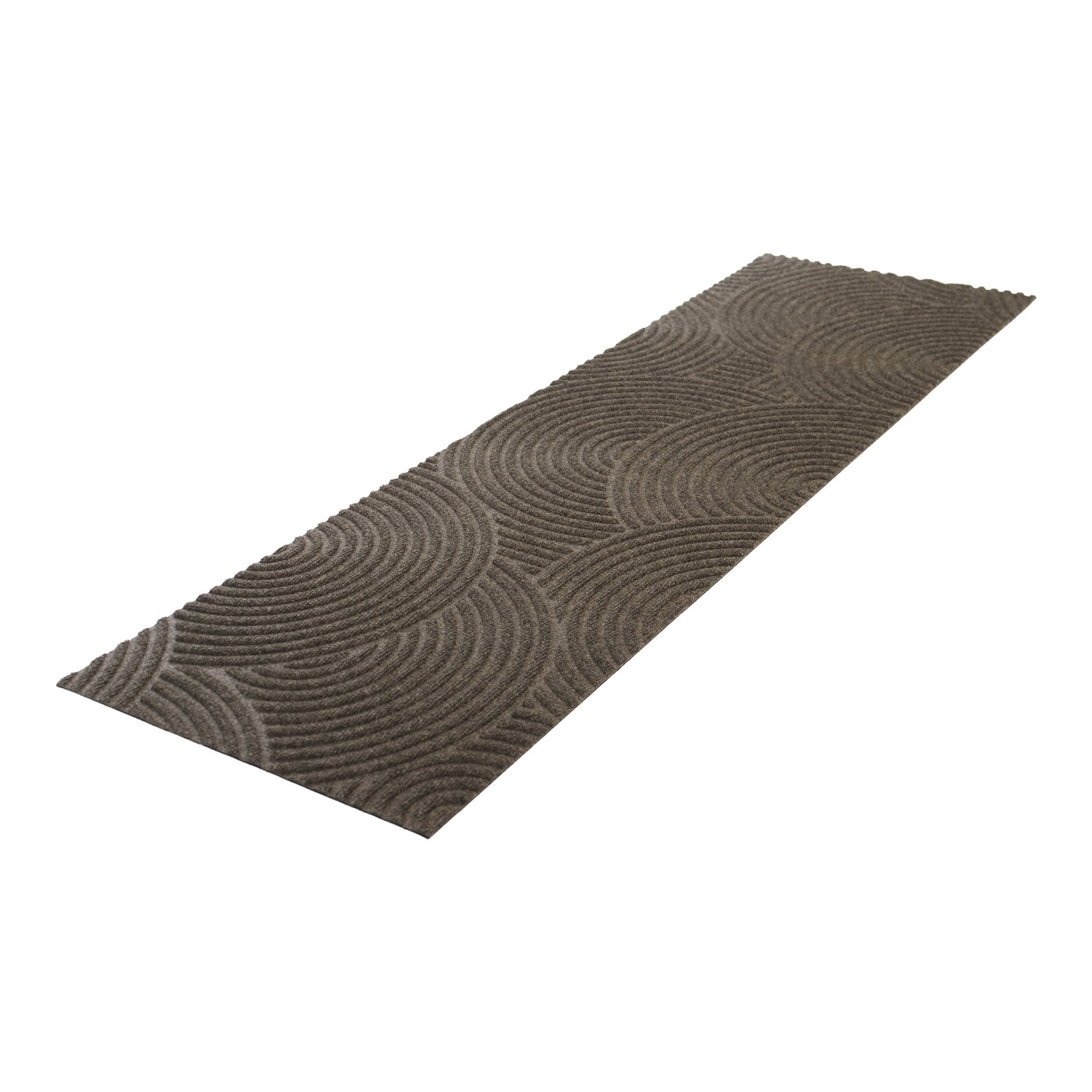 WaterHog Luxe Records Non-Slip Doormat, Greige, 21.5" W x 70" L