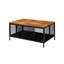 Table basse Hackmore avec 1 compartiment, table de salon, table basse rectangulaire