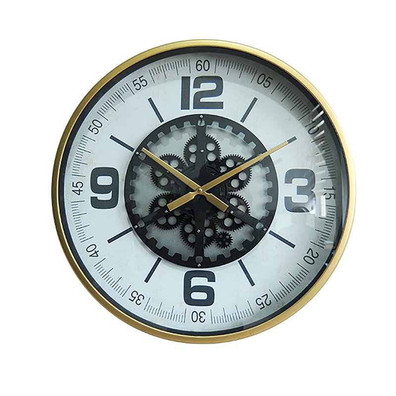 Metal And Glass Wall Clock