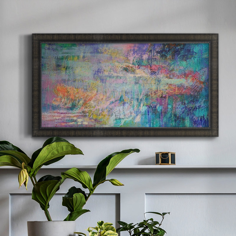 " Vespers " Painting Print, 29" H x 53" W x 1" D, Black