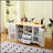 Mobile Kitchen Island Trolley with Dropleaf Top, Storage, and Towel/Spice Rack for Enhanced Organization and Mobility