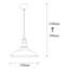 Luminaire suspendu conique à 1 lumière Excalibur