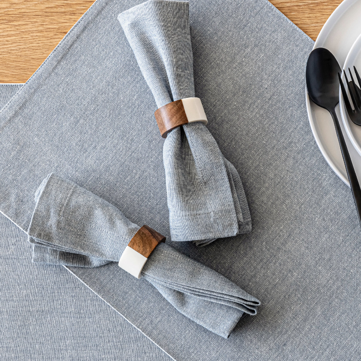 100% Linen Napkin, Blue