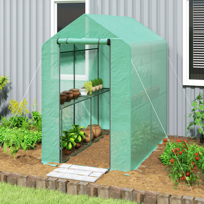 Walk-in Greenhouse, croissance de plantes, maison chaude, vert