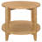 Isbell Maple Brown Round Solid Wood Side End Table