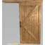 Portes de grange doubles en bois d'aulne avec ensemble de quincaillerie coulissante en bois-102356051