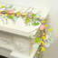 Décoration de guirlande de Pâques de 6 pi avec œufs de Pâques, guirlande florale suspendue artificielle pré-éclairée pour la cheminée
