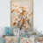 Toile naturelle avec cadre flottant