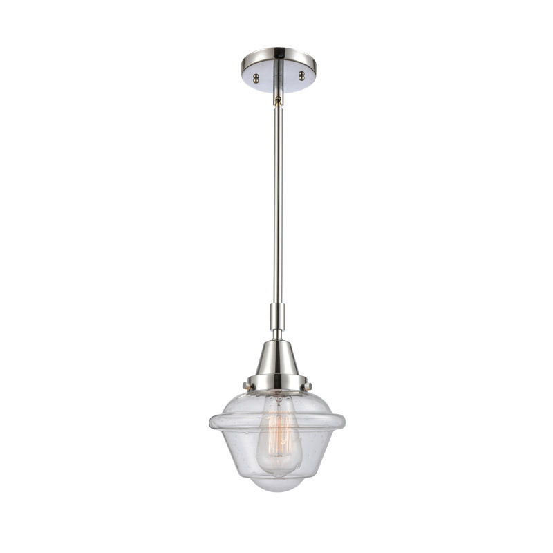 Luminaire suspendu simple à 1 lumière, Ampoule non incluse, Chrome poli