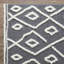Tapis d'intérieur bleu en polyester tissé à la machine Eliot-1694156693