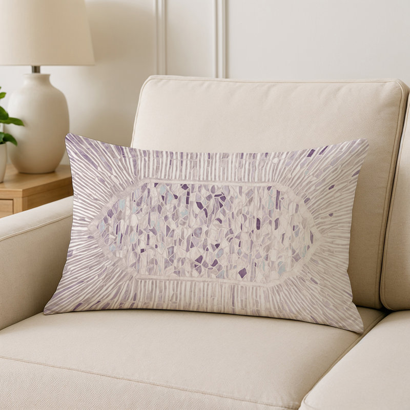 Coussin décoratif intérieur et extérieur Modern, Rectangle H 14 po x l 20 po, Gris abstrait 235