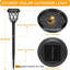 Éclairage de sentier solaire pour l'extérieur, ensemble de 8 lumières de jardin à énergie solaire, éclairage de paysage imperméable incassable Dusk To Dawn IP65 pour allée de patio