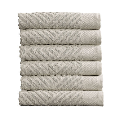 Ensemble de serviettes 6 pièces 100% coton