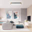 Erby 1-Light 95 cm Minimalist Modern Dimmable LED Flush Mount Rectangle Long Oval Ceiling Light-2126476178