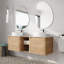 Meuble-lavabo double 60 po avec lavabo en céramique-376132248-376132252