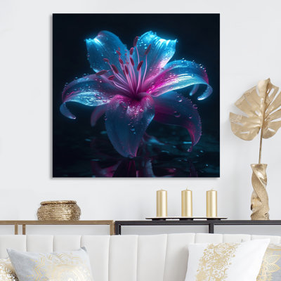 «Blue Lily Dreams I» sur toile