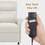 Fauteuil d'appoint inclinable électrique avec poches latérales, fauteuil inclinable rembourré avec dossier épais-1067251175
