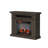 duraflame® Electric Fireplace Wall Mantel with Infrared Heater and Remote Control, Waverly Oak-115421214