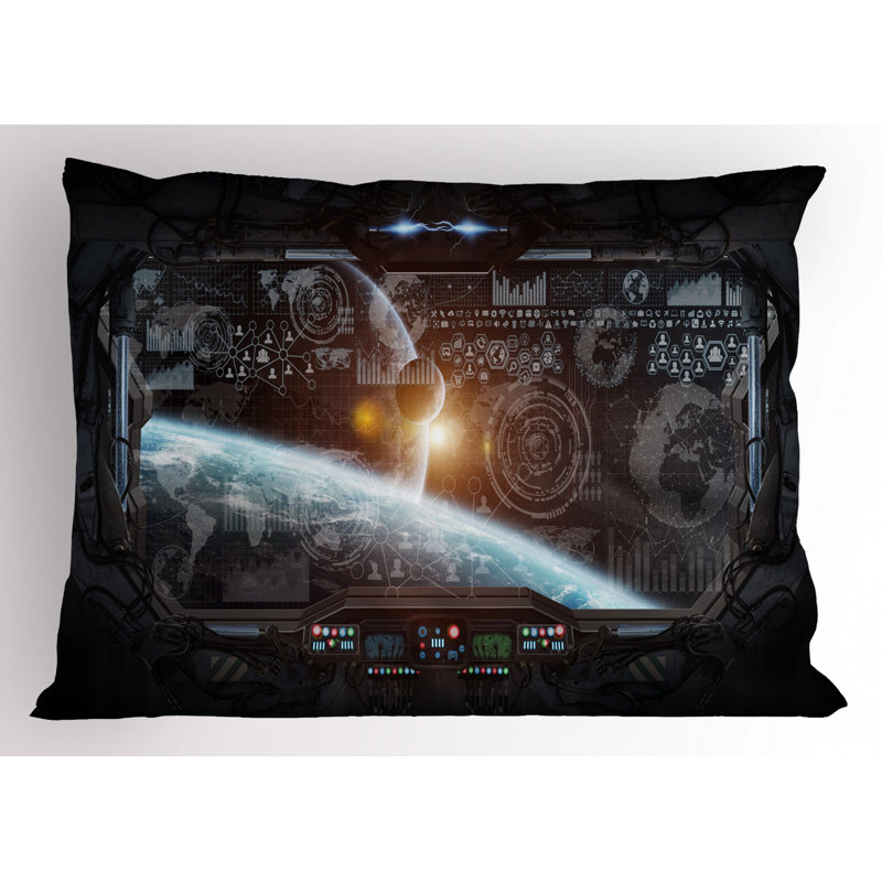 Star Polyester Sham Set, Twin