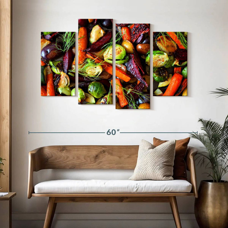 Légumes d'automne rôtis Yarlin, H 32 po x l 52 po