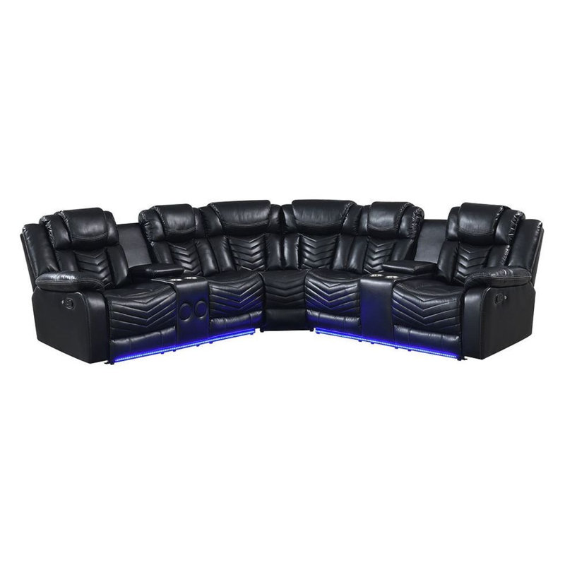 Canapé modulaire Lucky Charm, Noir