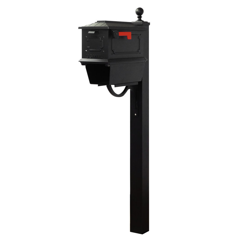 Kingston Aluminum Post Mounted Mailbox