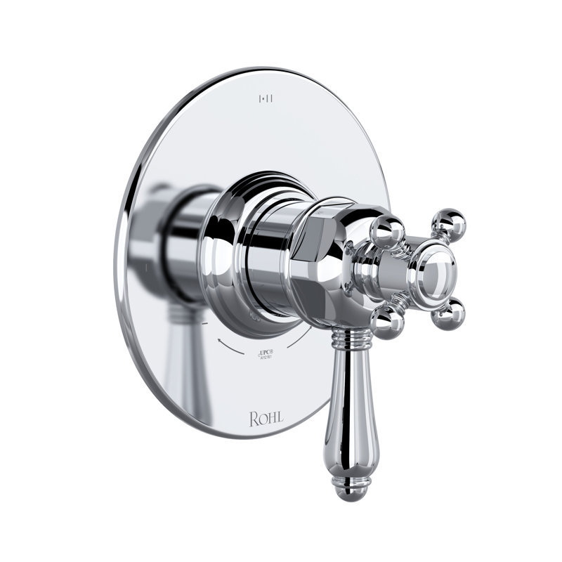 1/2" Therm and Pressure Balance Trim with 3 Functions, Polished Chrome