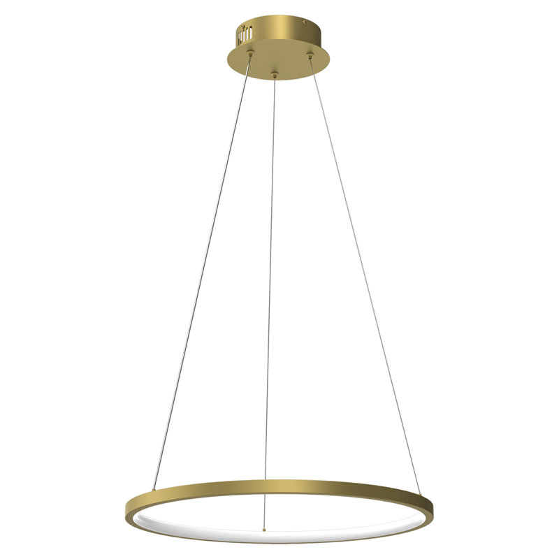 Bradstreet 1 - Light LED Drum Pendant, Gold