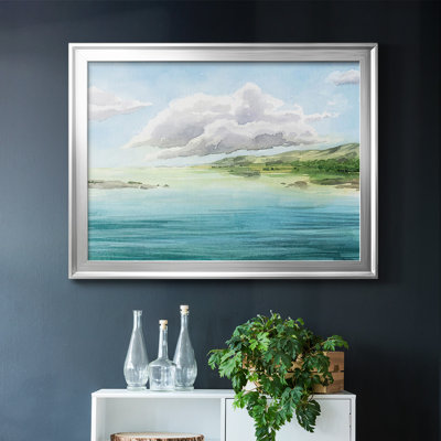 «Caille Clear Lagoon I», peinture sur toile encadrée