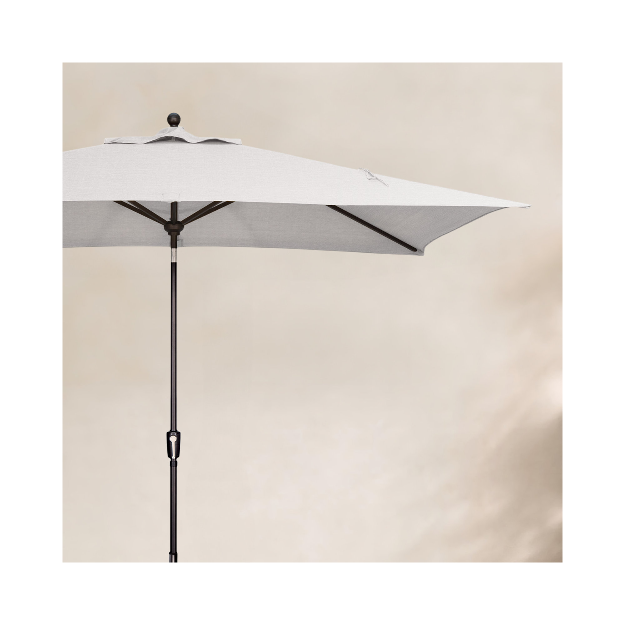 Launceston 78'' Outdoor Umbrella, Forest Green Solefin, Black