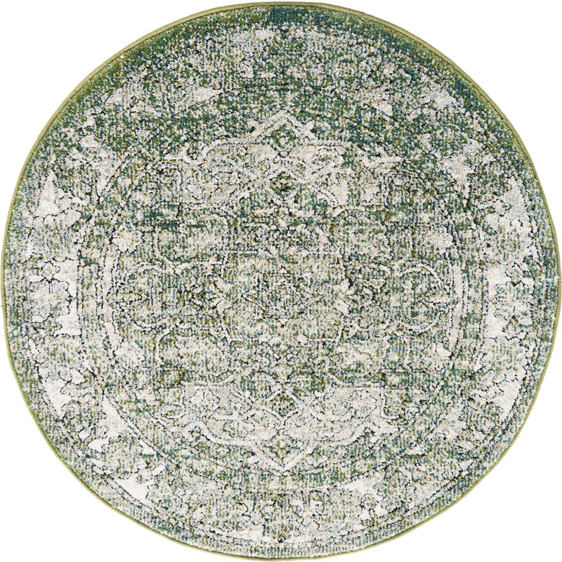 Mekalah Oriental Indoor Rug, Round 3'3"