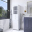 Armoire de rangement 63 po avec portes en verre-1061709148