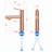 Modern 2-In-1 Fountain Flow Bathroom Faucet - Rose Gold Zinc Deck Mount For Rv & Apartment-122764518