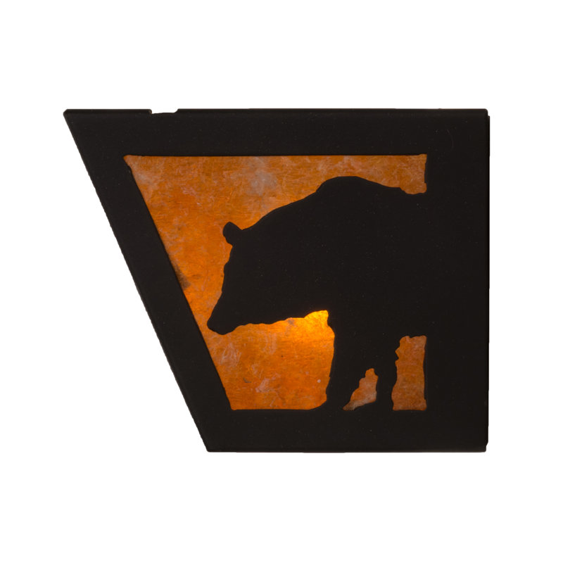 Rustic Lodge 4 - Light Bath Bar, Flat Black