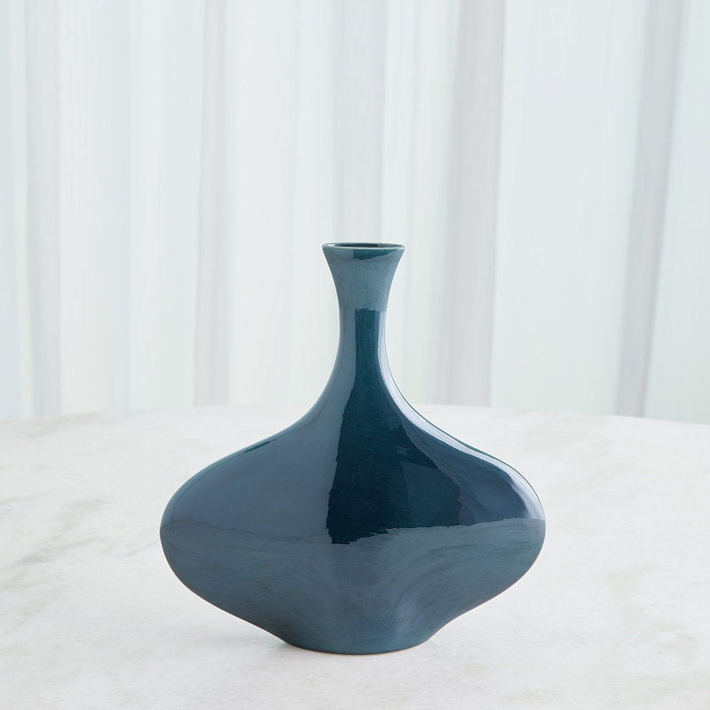 Silhouette Vase-Réactive -Slim, Bleu, Hauteur totale - 12 po