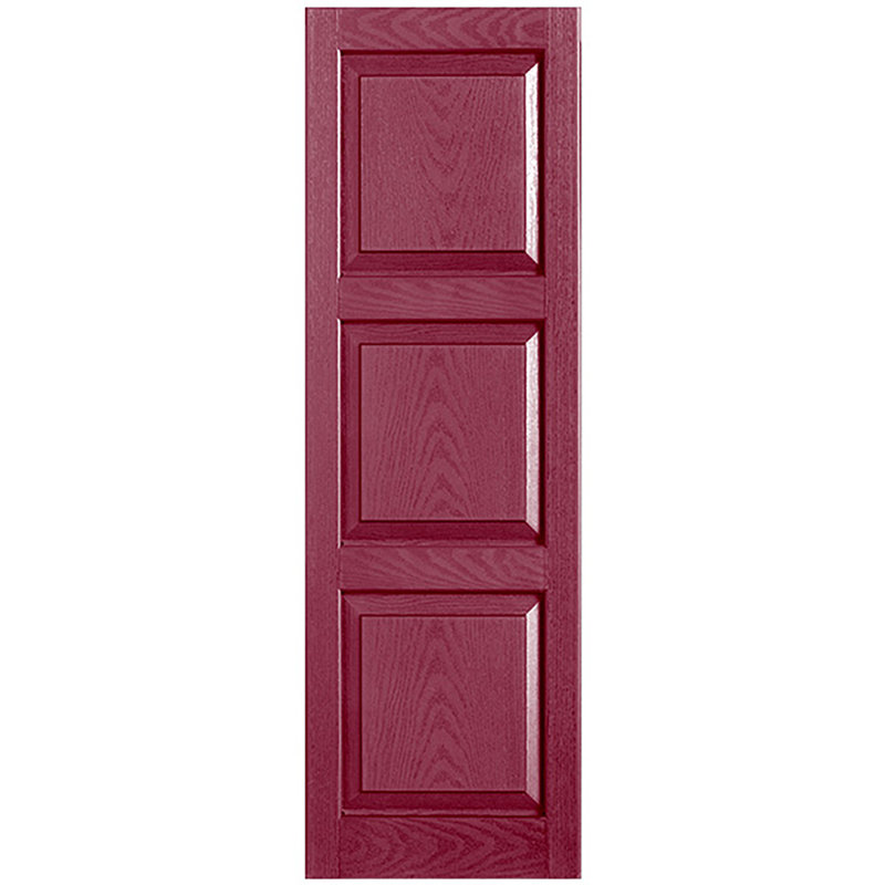 Paire de volets sur mesure en vinyle, Baie, 15 po, 63 po