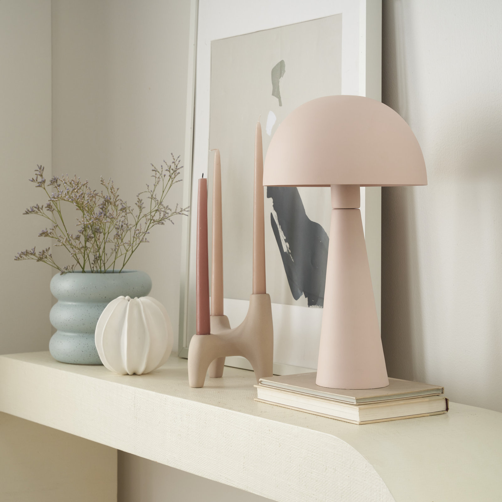 Zola Metal Desk Lamp, Pink, Pink