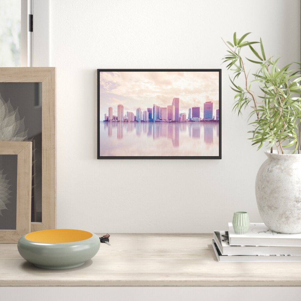 Miami Florida Skyline Gerahmter Kunstdruck