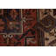 Tapis géométrique en laine à motif persan Heriz noué à la main 7 x 10