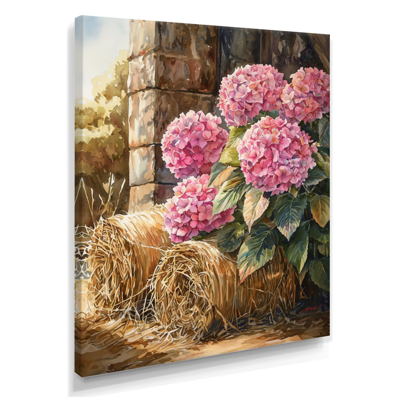 Dupere - impression sur toile florale, Toile tendue, Ne s’applique pas, H 20 po x l 12 po