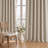 Cadnite 50" W Thermal 100% Blackout Linen Textured Curtain  2 Panels Set-718191240-706787546