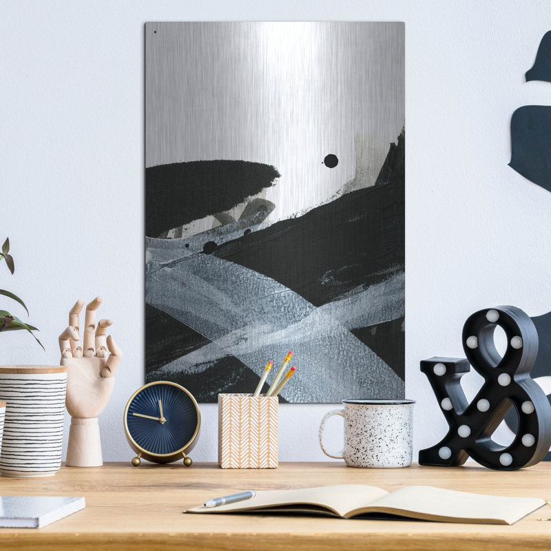«Gradient Mouvement 2» par Yvette St. Amant, art mural en métal, H 16 po x l 12 po