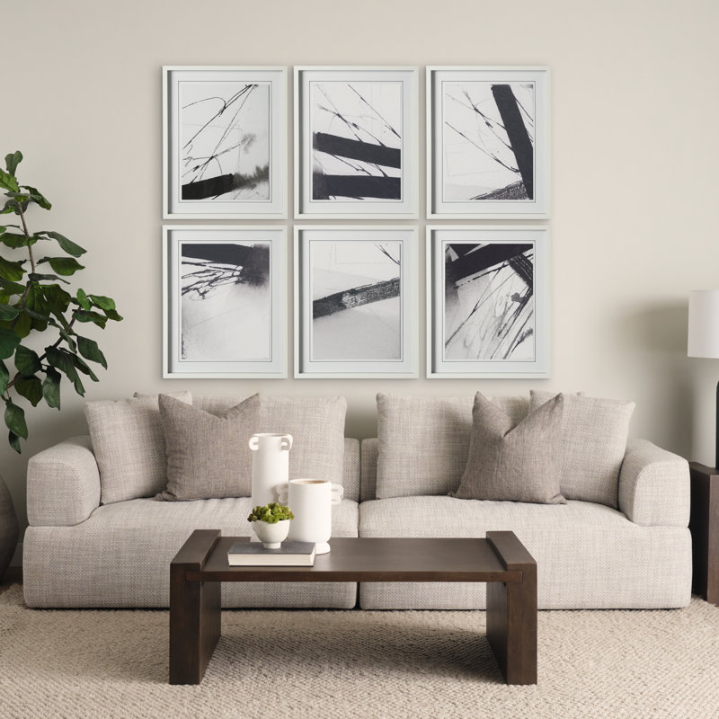 Directions II a Hand Embelished Textured Framed Art Print Matted under Glass