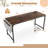 17 Stories 60" Modern Computer Desk With Charging Station With Storage Bag & Headphone Hook Borwn