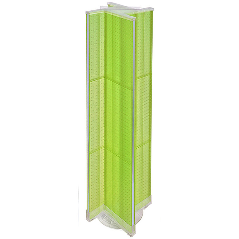 Présentoir de plancher en pin sur une base pivotante. Support à roulettes. Taille du panneau: l 13,5 po x H 60 po